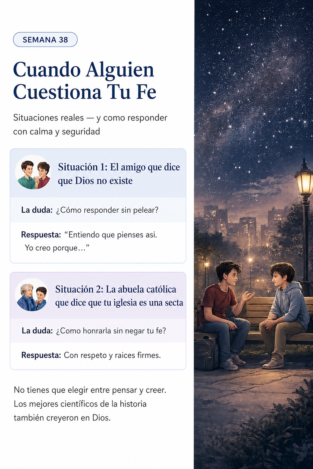 Semana 38 — Cuando Alguien Cuestiona Tu Fe